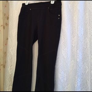 Athleta black stretch jeans size L