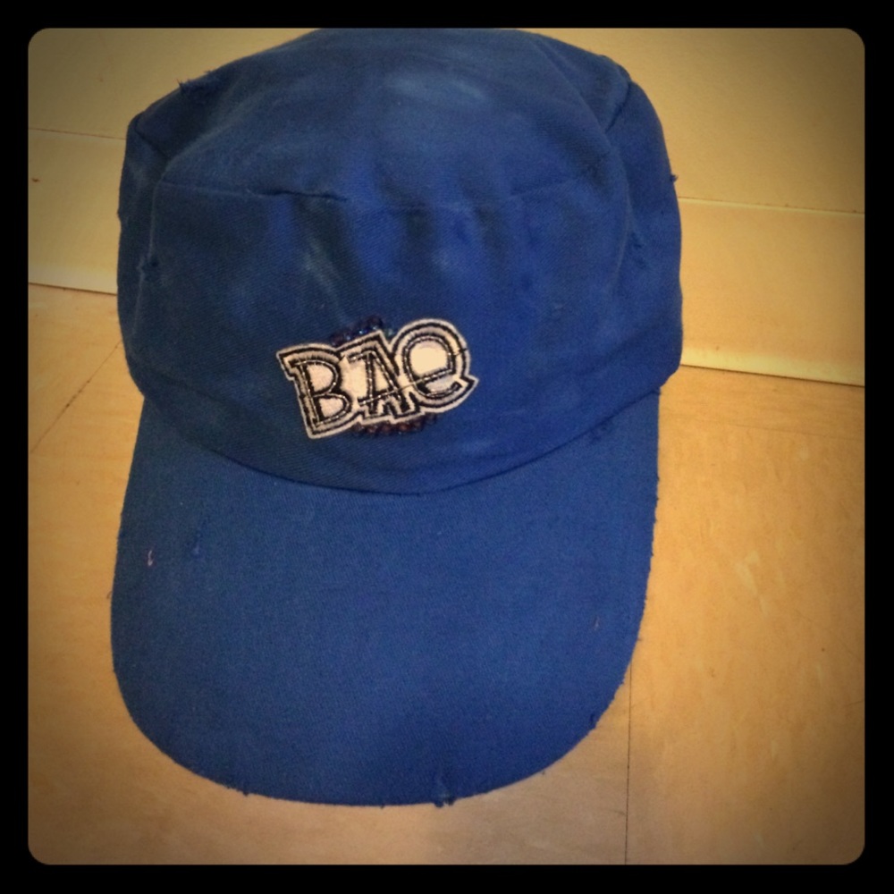 Military style cap with Swarovski crystals