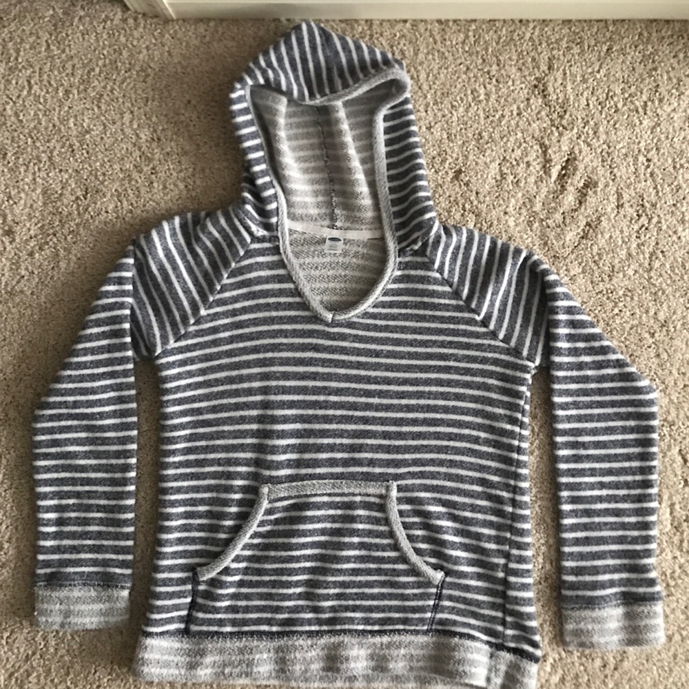 Old Navy - Girls Striped Hoodie - Size L (10/12)