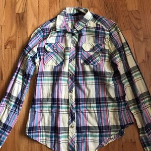 Plaid button up shirt