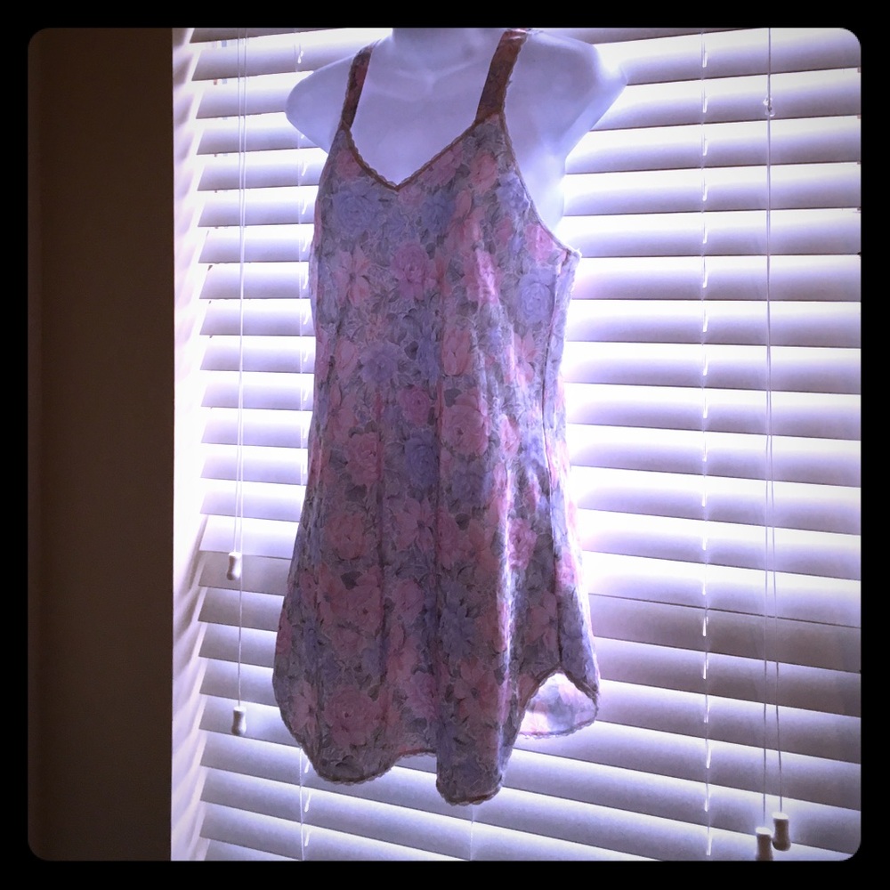 Floral Silky Nighty Size Medium