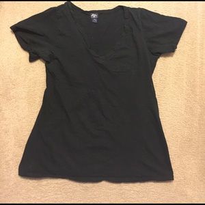 Black boyfriend fit v-neck