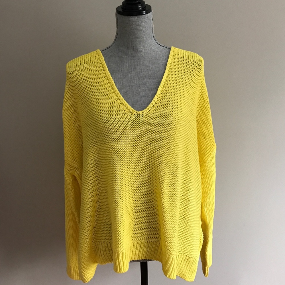 Yellow Knit Sweater