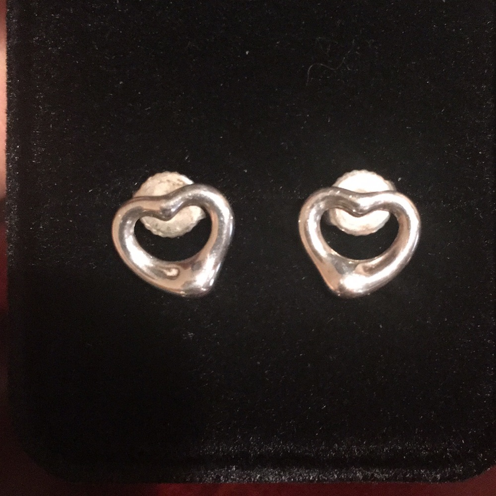 Tiffany & Co Heart Elsa Peretti Earrings