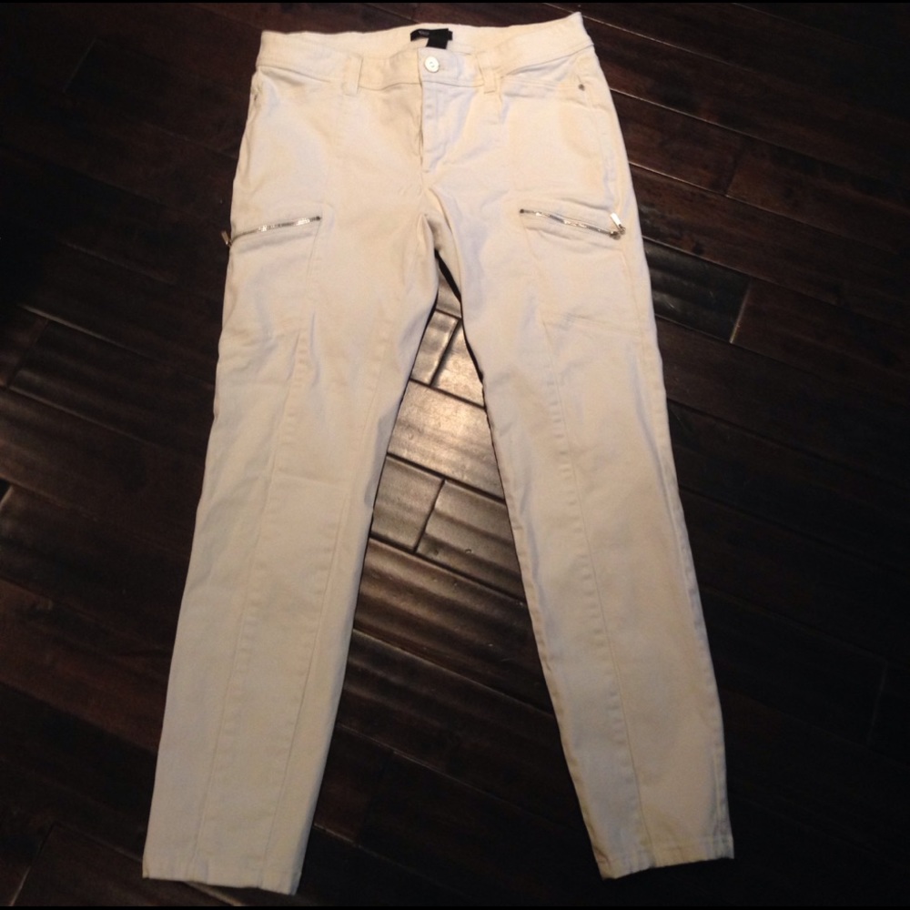 WHBM 5 pocket utility pant w zippers