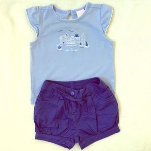 🏖 Janie and Jack "Par la Mer" Top + Shorts