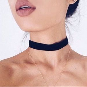 Vintage black choker 15mm