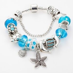 Silver plated Italian Murano bracelet