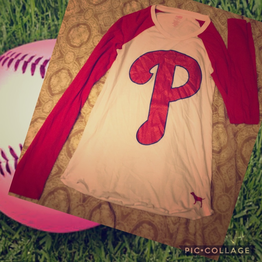 VS PINK baseball tee