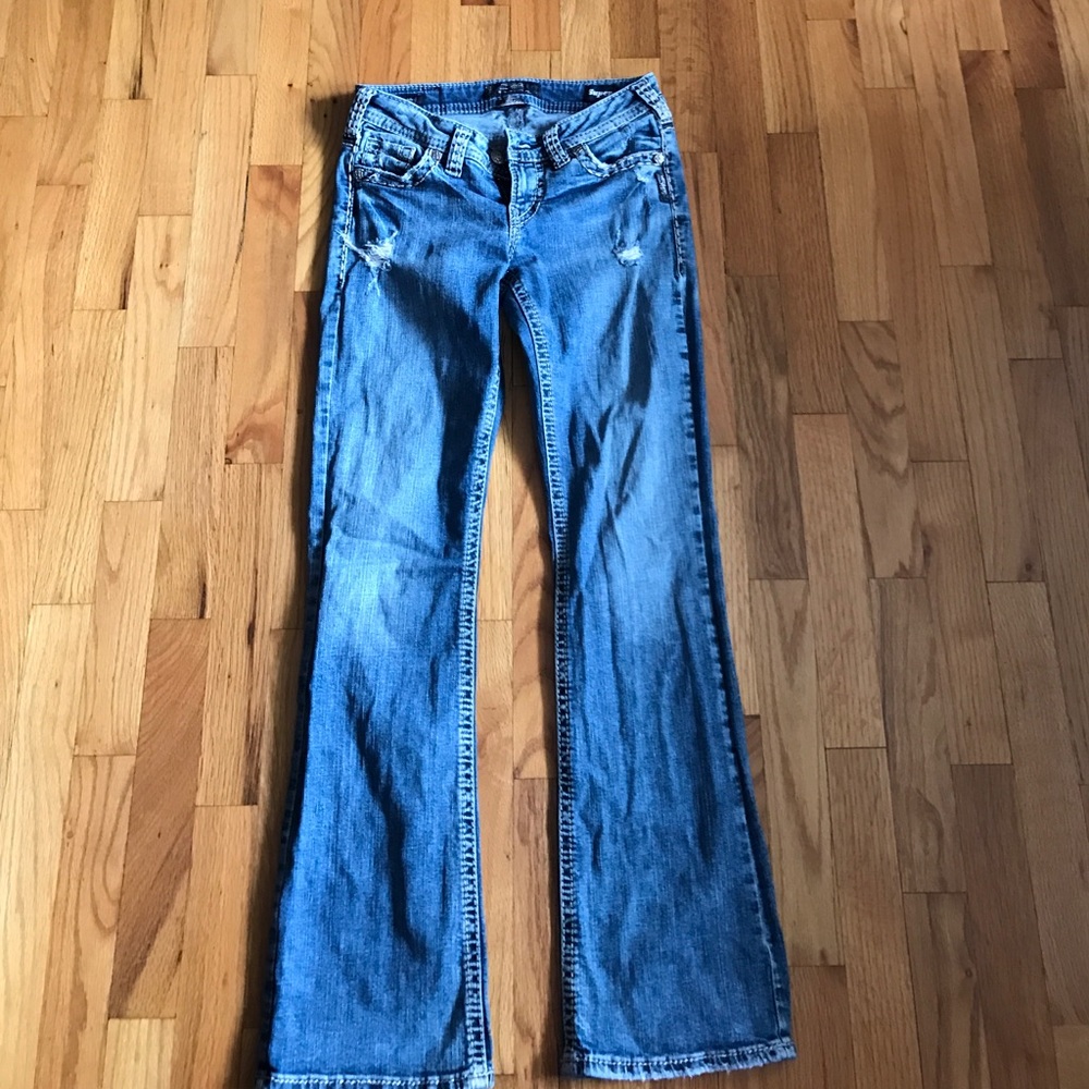 Silver jeans