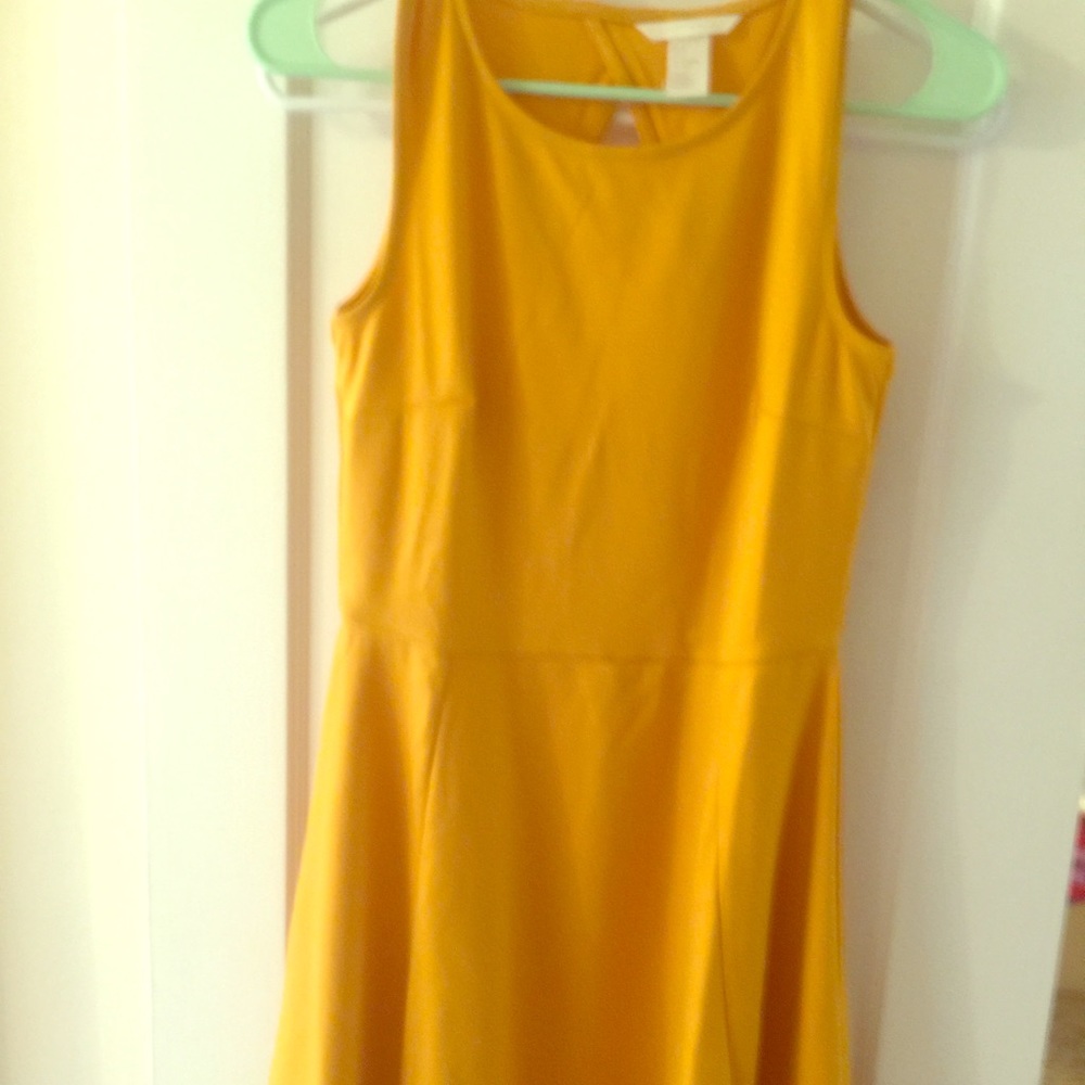 NWOT H&M mustard dress
