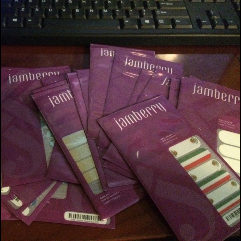 Variety of 1/2, 3/4 sheets of vintage Jamberry!