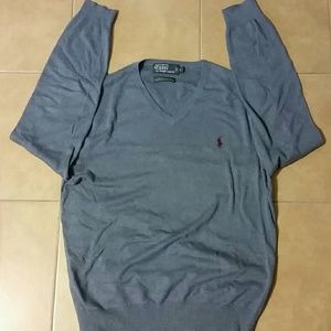 Polo v-neck sweater