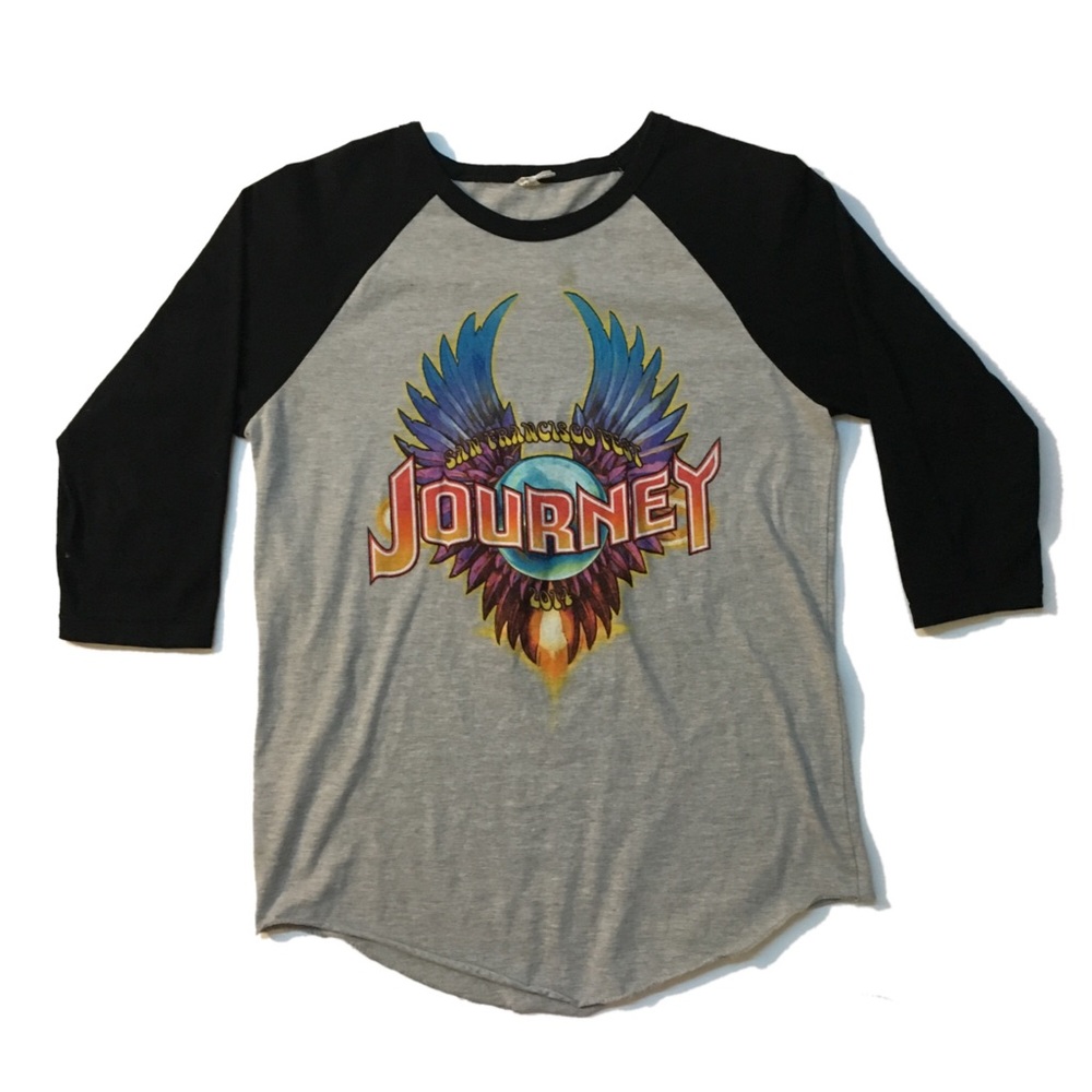 ViIMTAGE JOURNEY BAND BASEBALL TEE