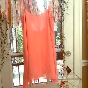 BCBGeneration Neon Coral Mini Dress