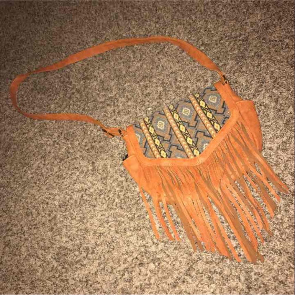 Brown, Chevron Purse