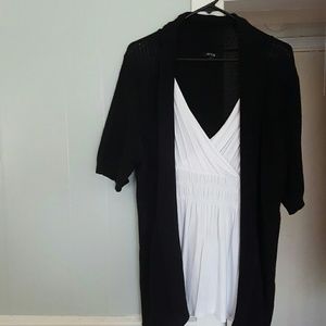 Black Sweater with Attached Top