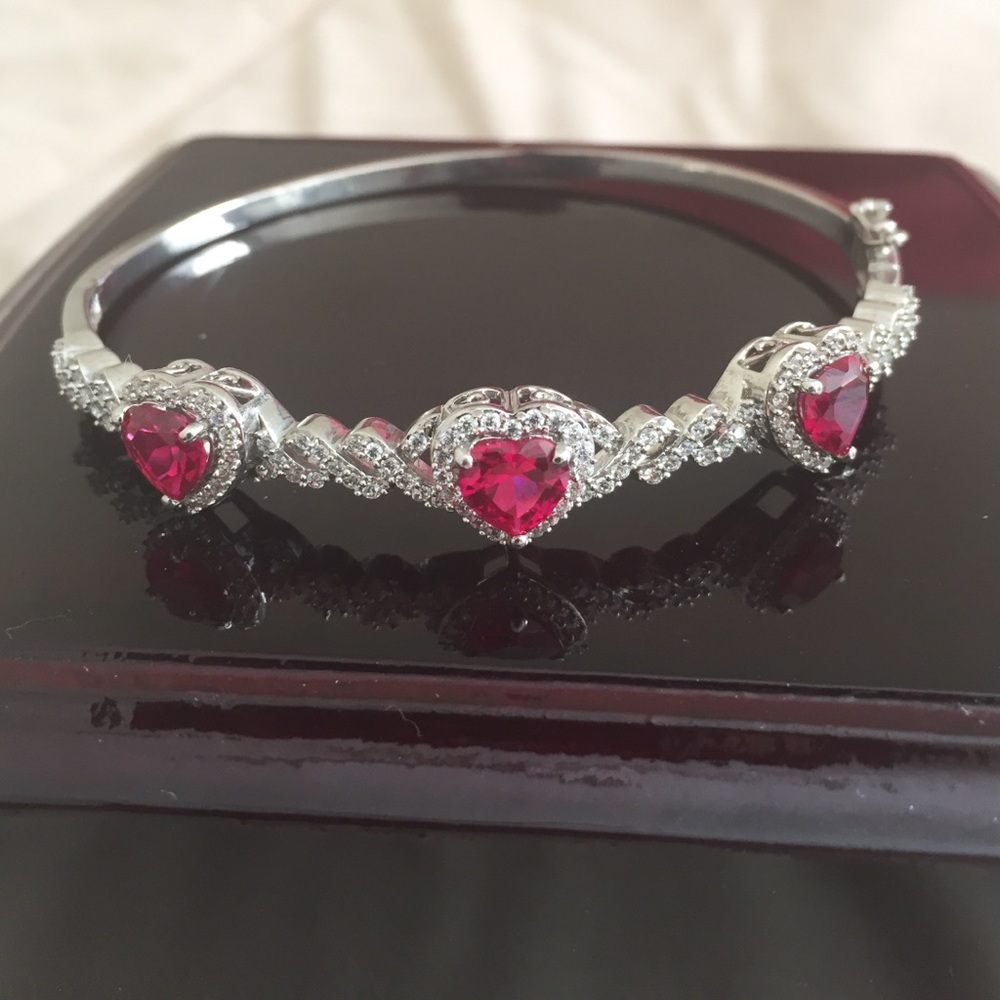 Ruby sterling silver
