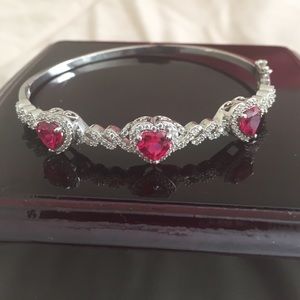 Ruby sterling silver