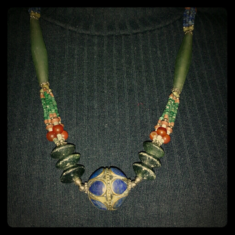 Brand new real Gemstone necklace from Peshawar