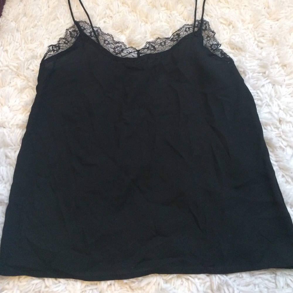 Lacy rim tank top