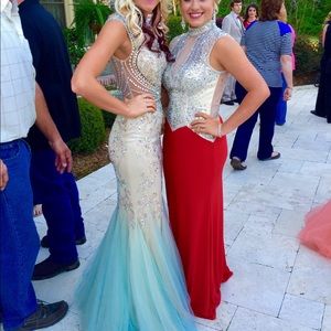Sherri hill beaded prom dress