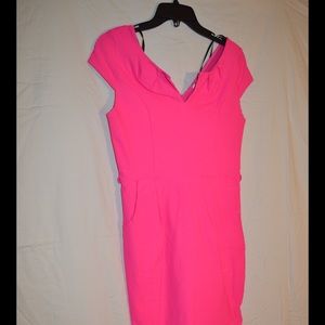 Hot Pink Body Con Dress