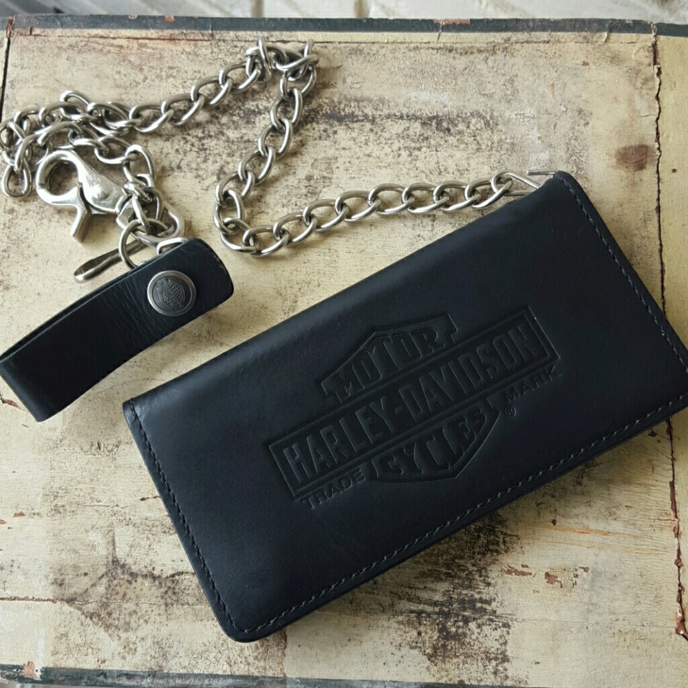 Harley Davidson Logo Biker Wallet