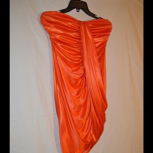 Strapless Cocktail Dress with Unique Open Back