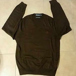 Polo v-neck sweater