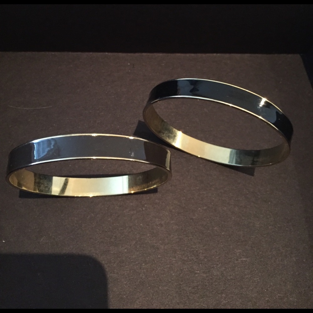 Black and Brown Enamel Bracelets