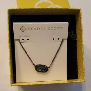 Kendra Scott Elisa Abalone Gunmetal