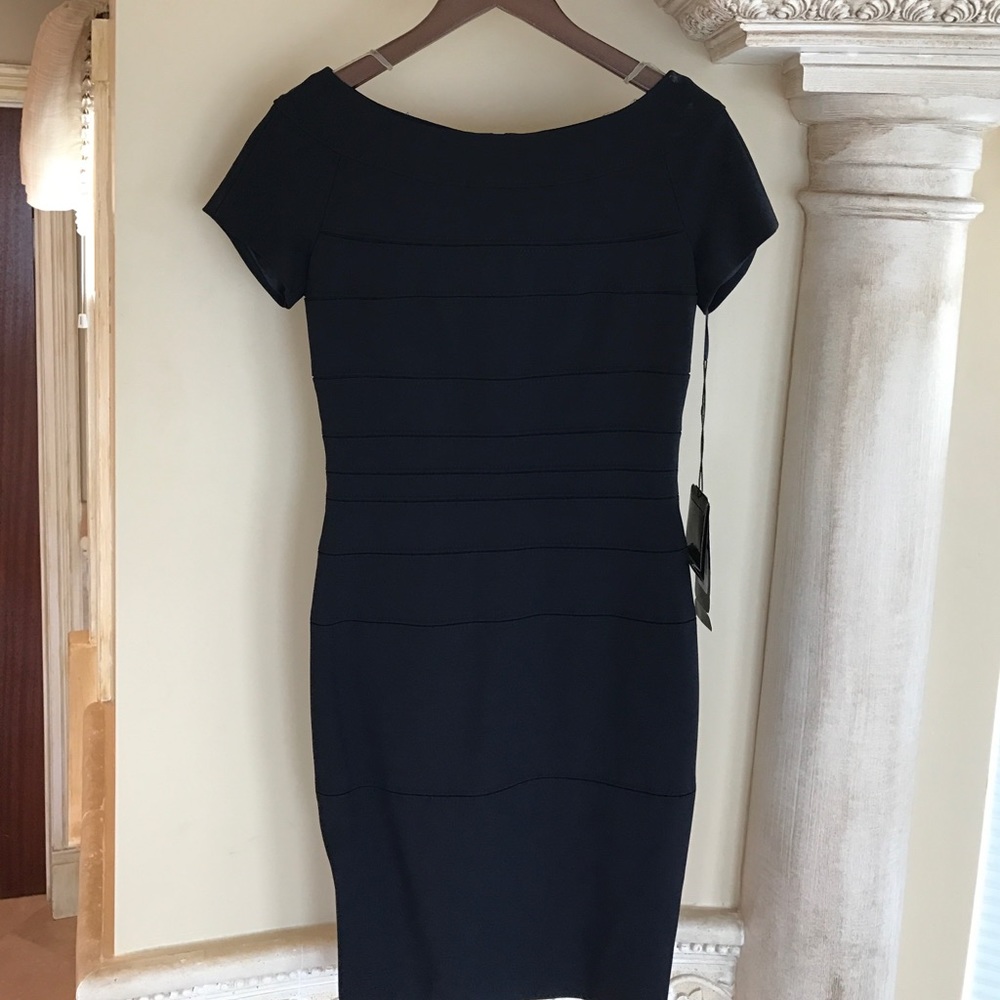 Escada Jersey Scuba Banded Dress