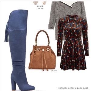 OVER THE KNEE HEELED LACE UP BOOTS