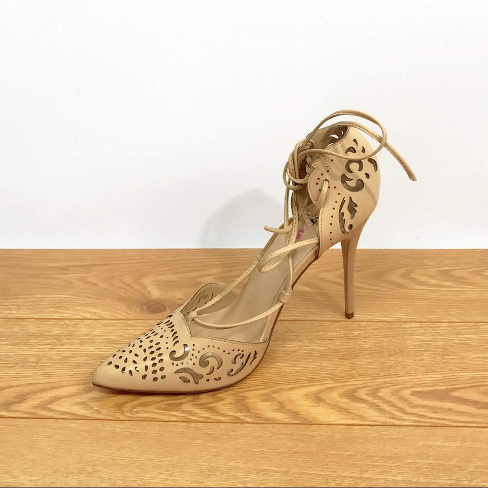 Beige Tan Cut Out Heel(NWT)