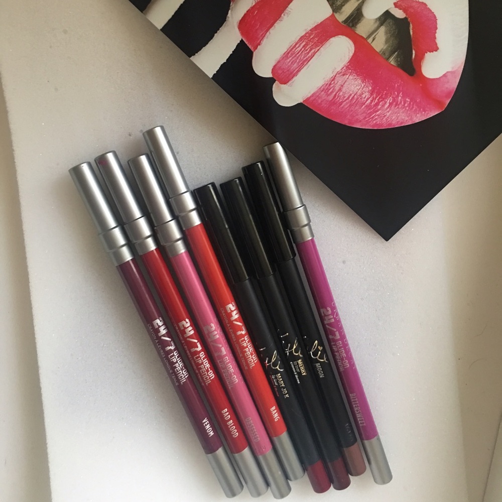 kylie and UD lip liners