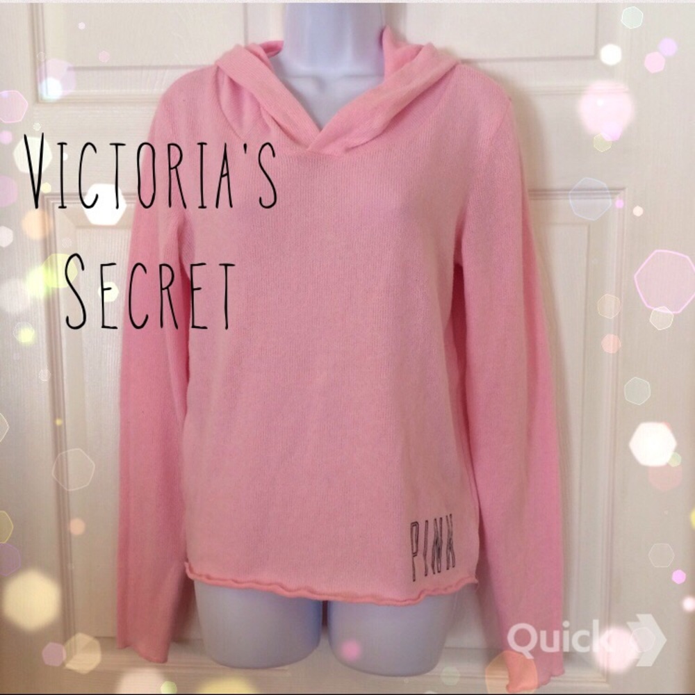 Pink hoodie sweater