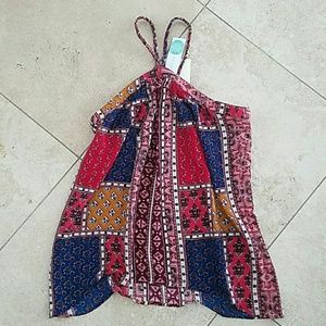 Skies are blue halter top xs