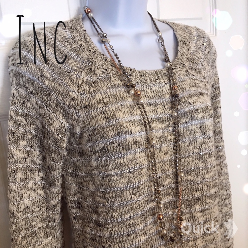 Inc Sparkly Knit Sweater