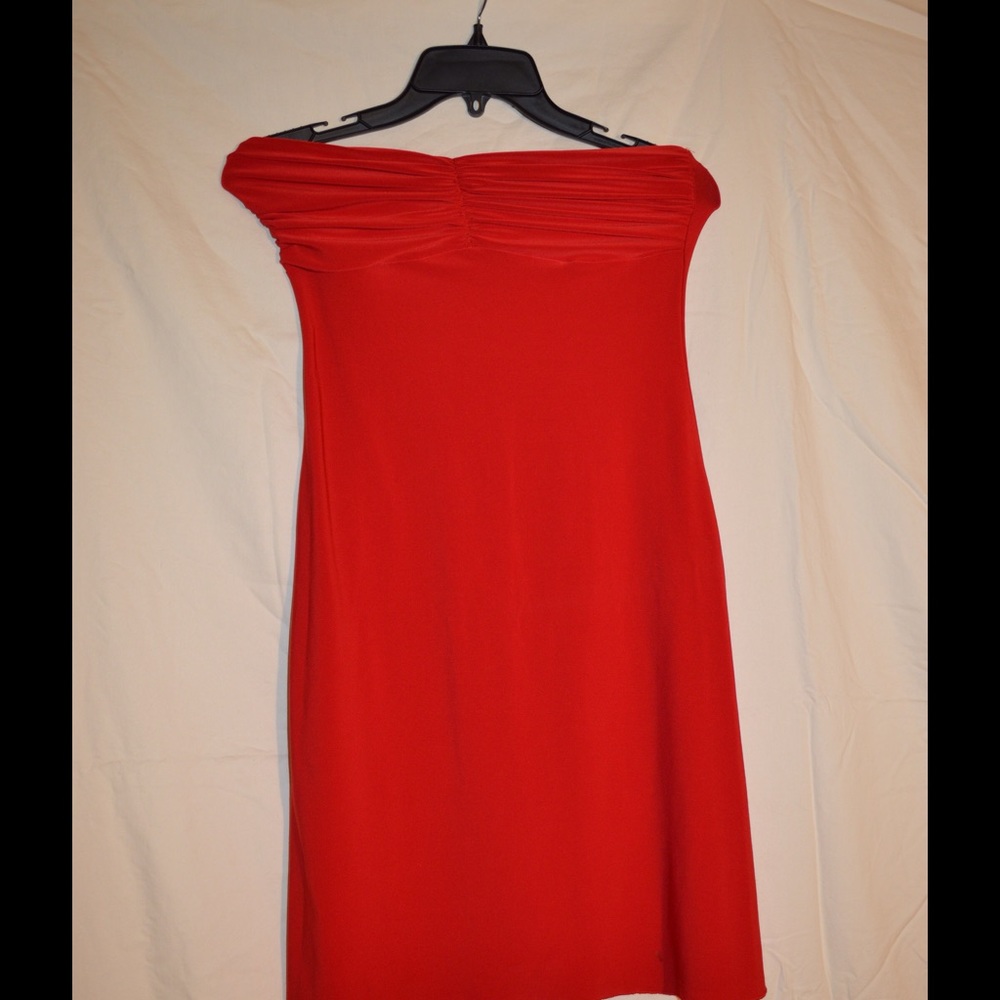 Strapless Red Dress