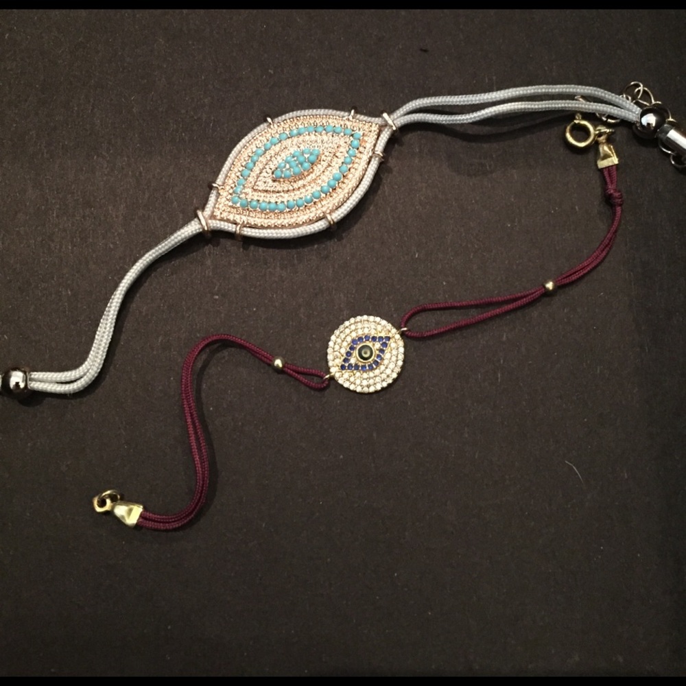 Set of "evil eye" bracelets