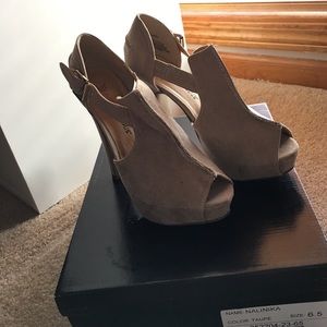 JustFab Nude Heels