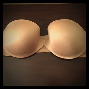 38D Victoria's Secret strapless bra, nude tan