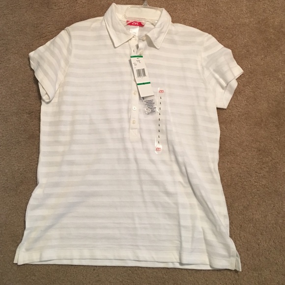 Anne Klein Tops - NWT White Anne Klein Sport polo shirt size Large L