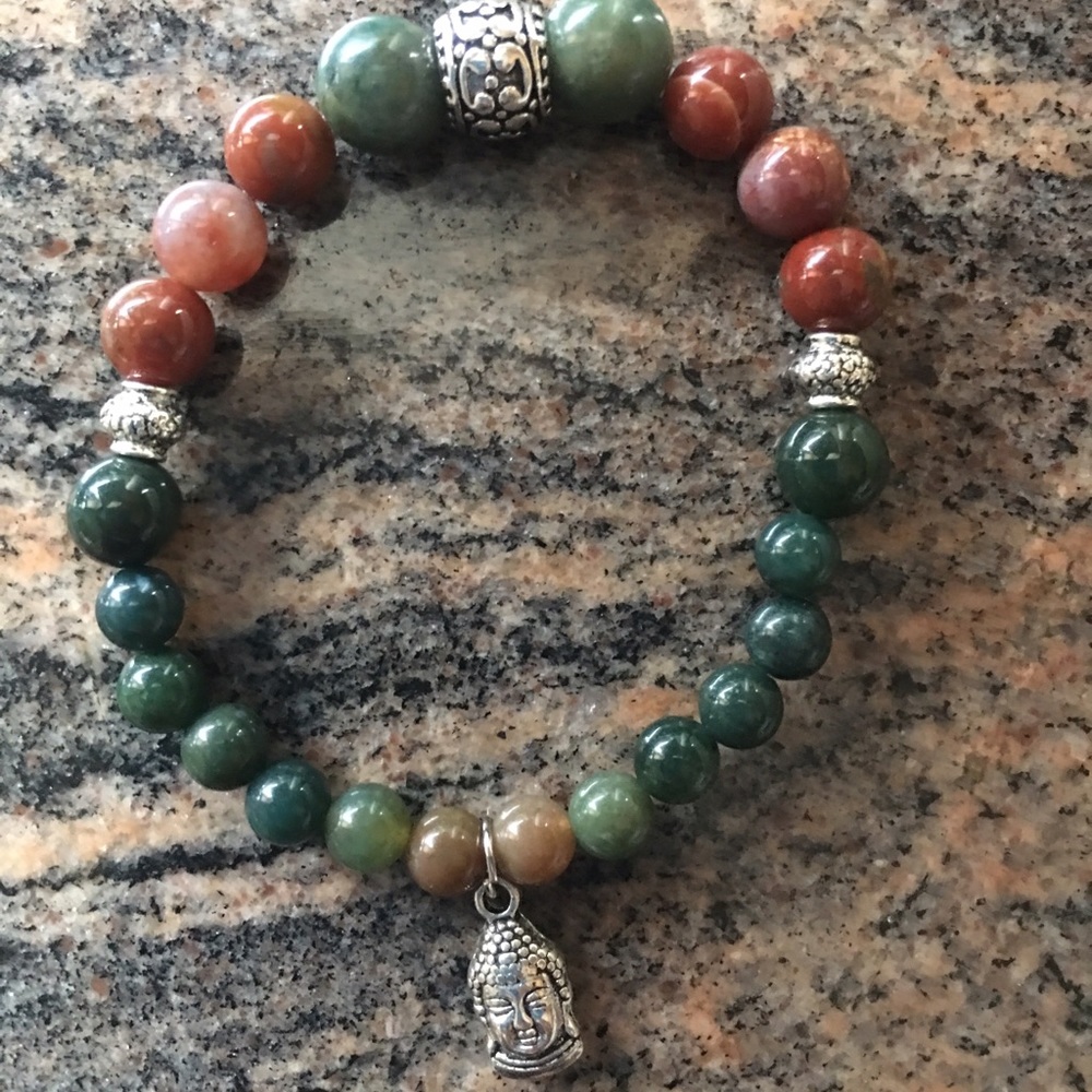 Gorgeous Agate stretch bracelet