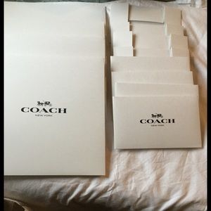 Bundle of 6 Coach Gift Boxes