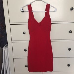 B DARLIN red bodycon dress