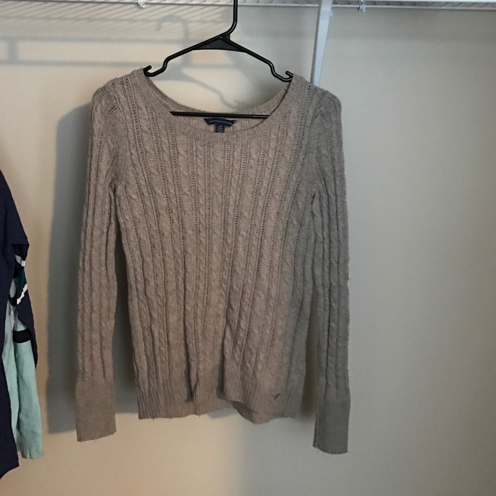 American Eagle cable knit sweater