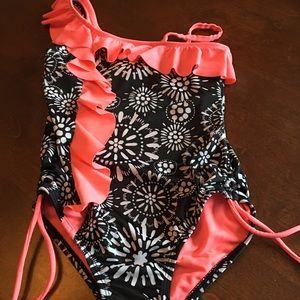 Girls justice swim suit size 8