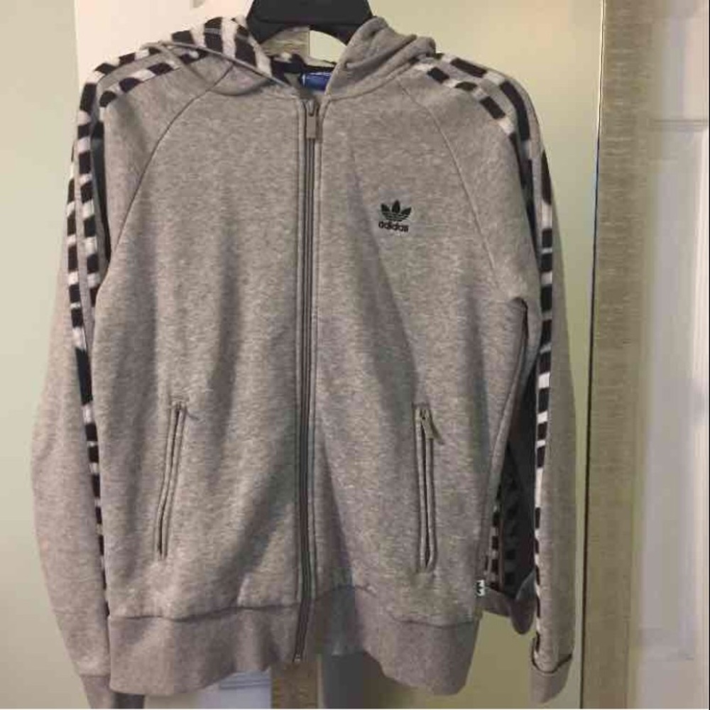 adidas zip-up sweatshirt